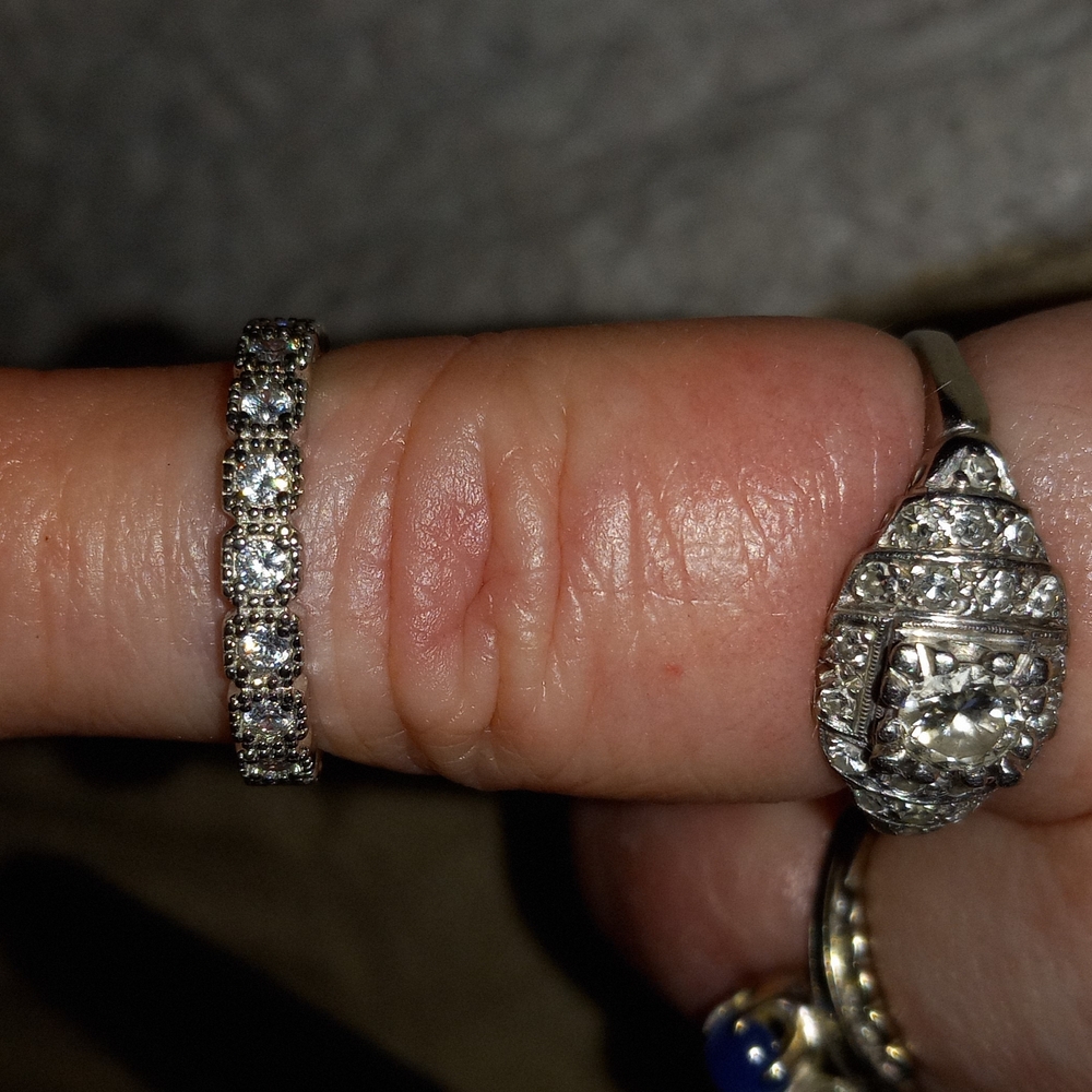 Elegant Sterling Silver CZ Ring